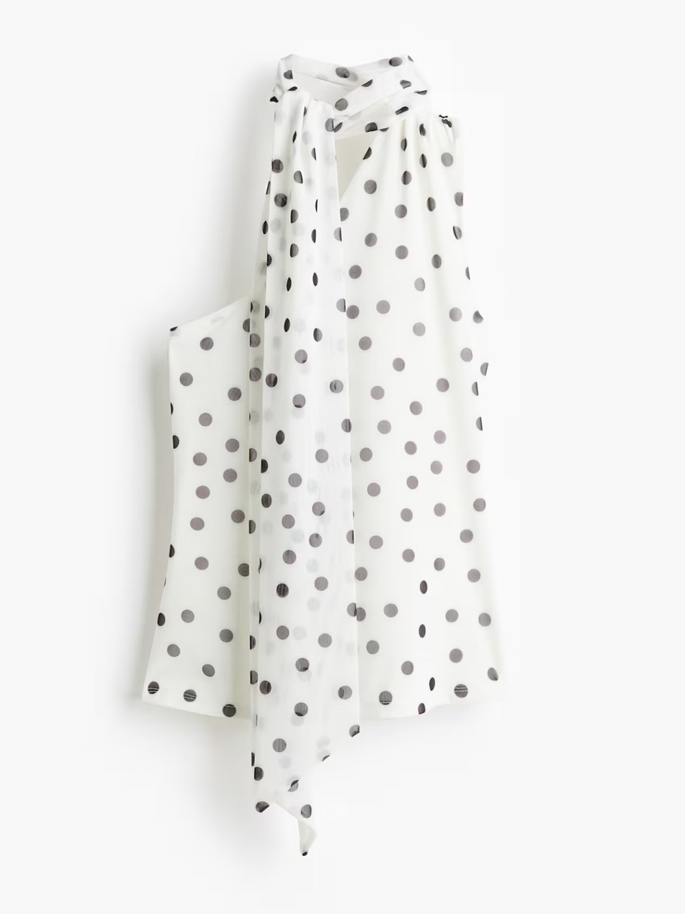 One shoulder Polka dot top